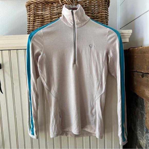 Women’s Icebreaker Bodyfit 260 Merino Wool Quarter Zip Pullover Sweater Top XS - Picture 1 of 6